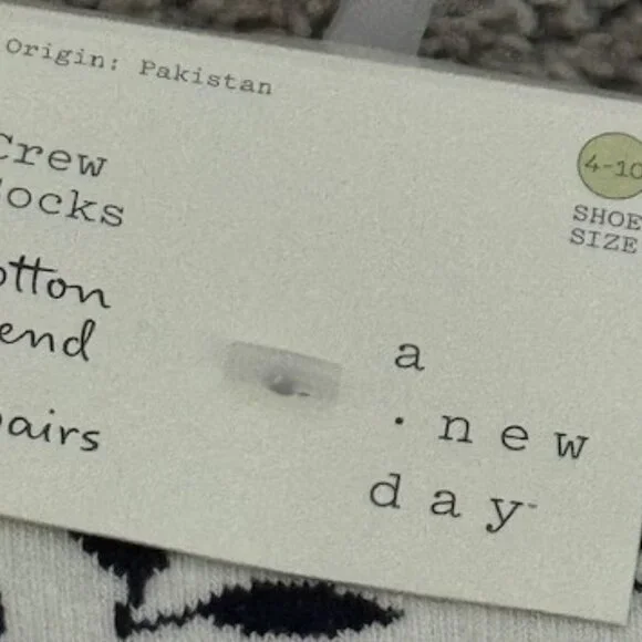 A New Day Crew Socks 3 Pairs Each Pack (2 Packs = 6 Socks) NWT - Picture 4 of 6